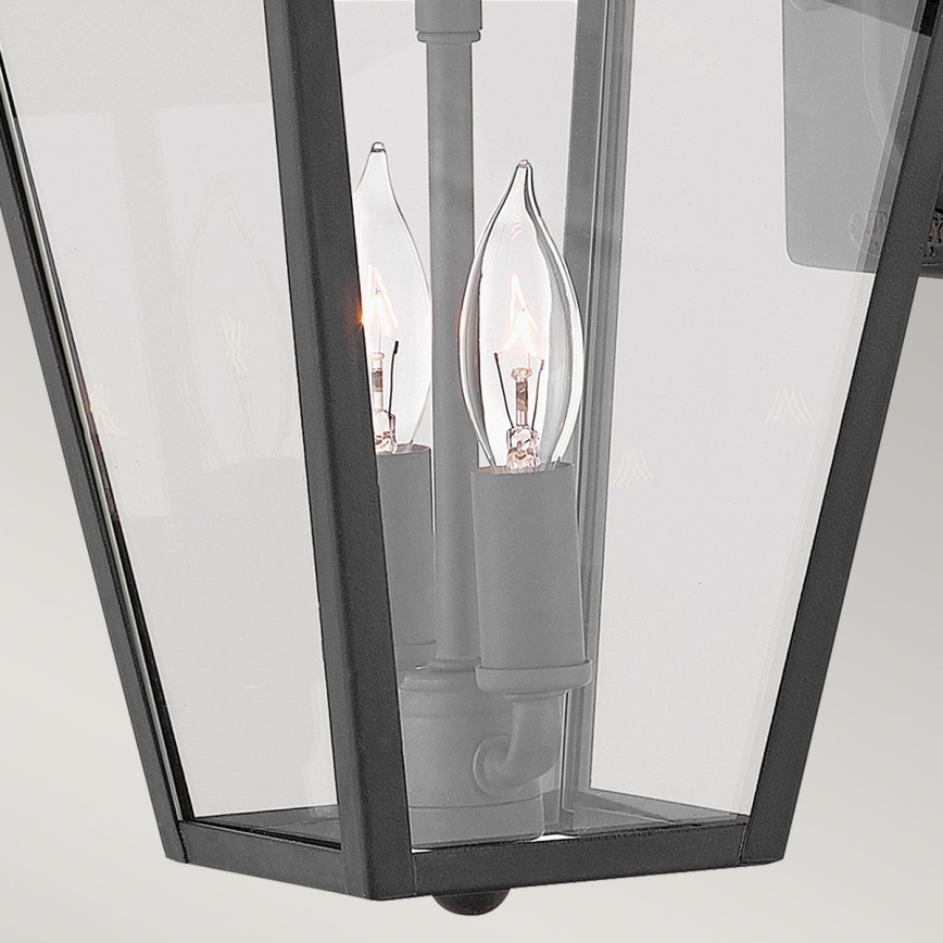 Quintiesse - Venkovní nástěnná lampa ALFORD S 2xE14/40W/230V IP44 černá