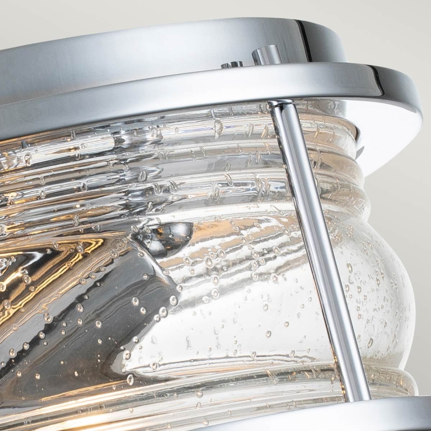 Quintiesse - Koupelnové stropní svítidlo ASHLAND 2xE27/60W/230V pr. 30,5 cm IP44 lesklý chrom