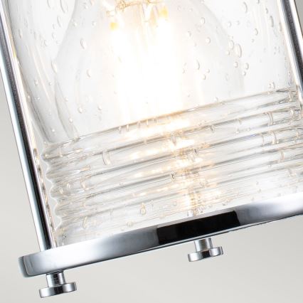 Quintiesse - Venkovní nástěnná lampa ASHLAND BAY 2xE27/60W/230V IP44 lesklý chrom