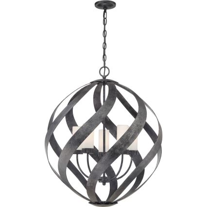Quintiesse - Venkovní lustr na řetězu BLACKSMITH 5xE14/40W/230V pr. 66,4 cm  IP44 černá