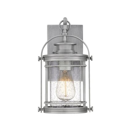 Quintiesse - Venkovní nástěnná lampa BOOKER S 1xE27/60W/230V IP44 matný chrom