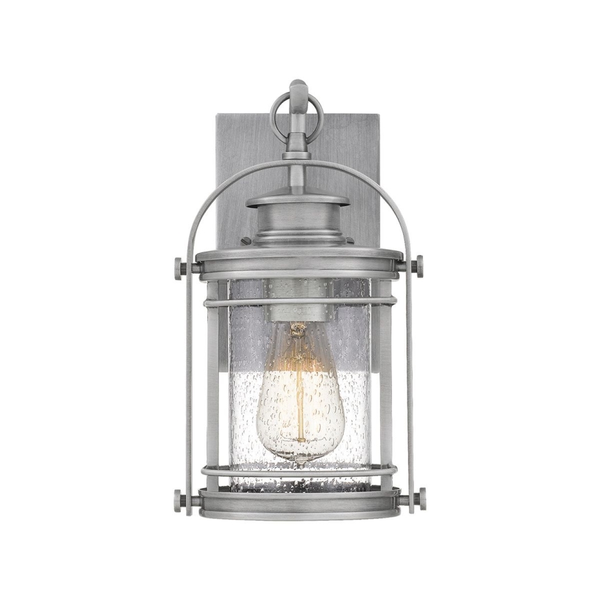 Quintiesse - Venkovní nástěnná lampa BOOKER S 1xE27/60W/230V IP44 matný chrom