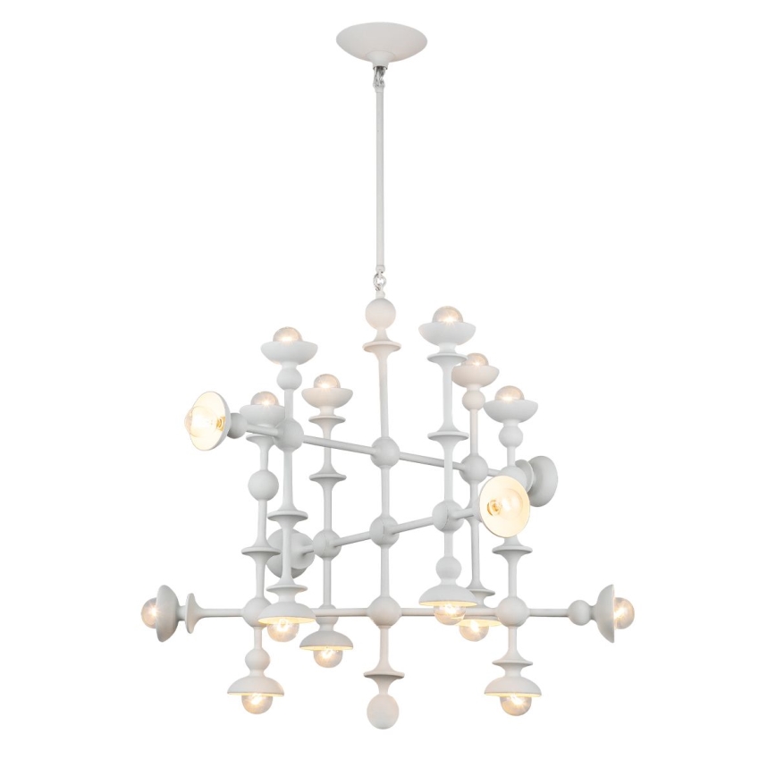 Quintiesse - Lustr na tyči CADENCE 18xE14/40W/230V bílá