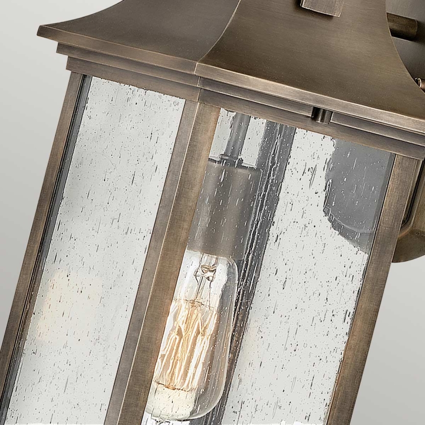 Quintiesse - Venkovní nástěnná lampa GRANT M 1xE27/60W/230V IP44 bronzová
