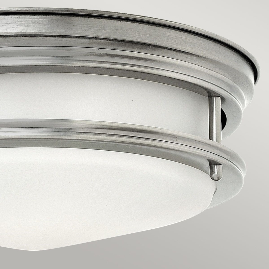 Quintiesse - Venkovní stropní svítidlo HADRIAN 2xE27/40W/230V pr. 30,5 cm IP44 matný chrom