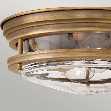 Quintiesse - Venkovní stropní svítidlo HADRIAN 2xE27/40W/230V pr. 30,5 cm IP44 bronzová