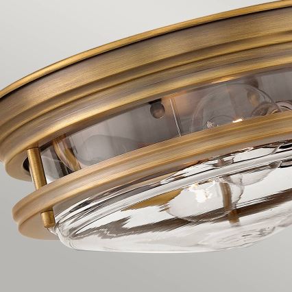 Quintiesse - Venkovní stropní svítidlo HADRIAN 2xE27/40W/230V pr. 30,5 cm IP44 bronzová