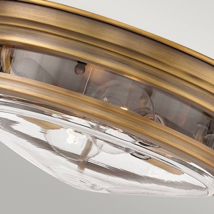 Quintiesse - Venkovní stropní svítidlo HADRIAN 2xE27/40W/230V pr. 30,5 cm IP44 bronzová