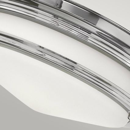 Quintiesse - Venkovní stopní svítidlo HADRIAN 2xE27/40W/230V pr. 27,8 cm IP44 lesklý chrom