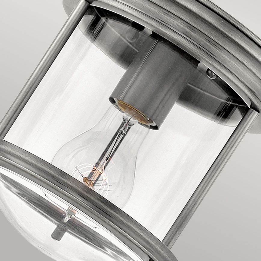 Quintiesse - Venkovní stropní svítidlo HADRIAN 1xE27/60W/230V pr. 19,6 cm IP44 matný chrom