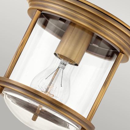 Quintiesse - Venkovní stropní svítidlo HADRIAN 1xE27/60W/230V pr. 19,6 cm IP44 bronzová