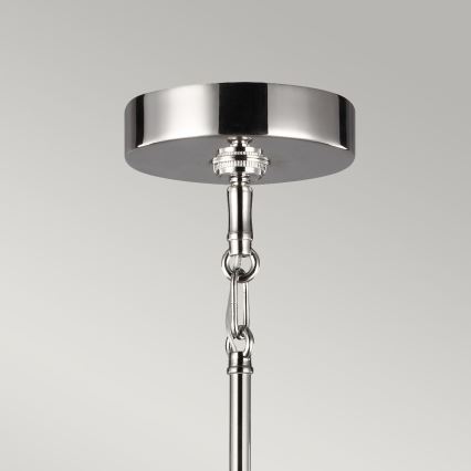 Quintiesse - Lustr na tyči HARPER 7xE14/60W/230V pr. 81,3 cm lesklý chrom/kouřová