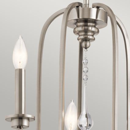 Quintiesse - Lustr na tyči KARLEE 5xE14/60W/230V pr. 61 cm matný chrom