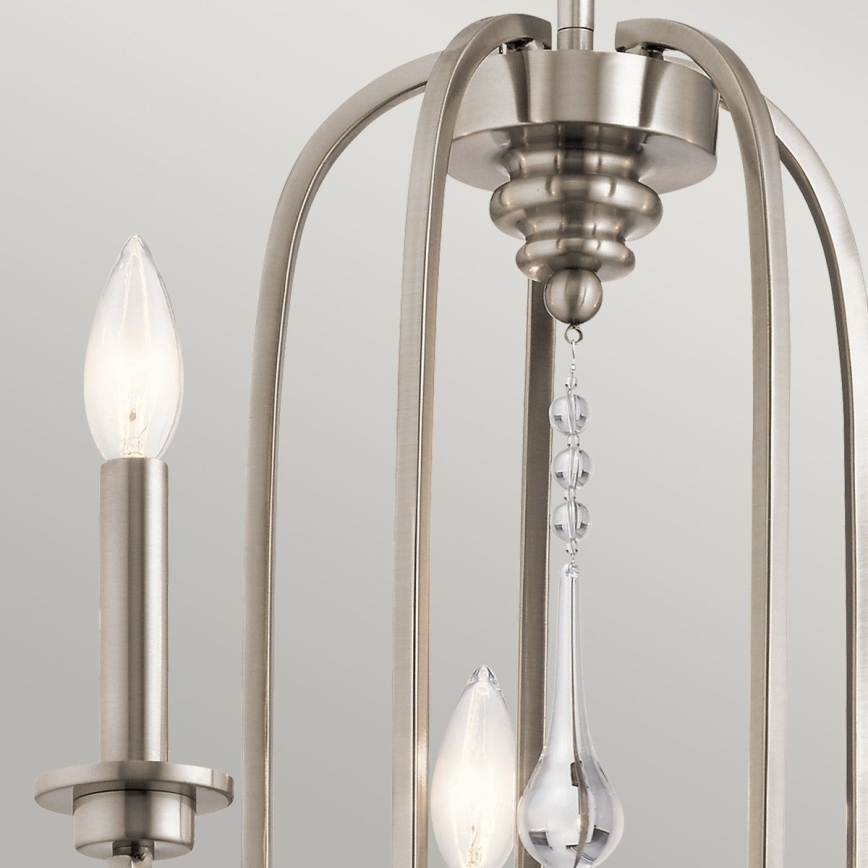 Quintiesse - Lustr na tyči KARLEE 5xE14/60W/230V pr. 61 cm matný chrom
