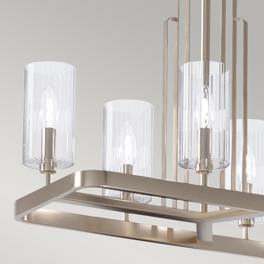 Quintiesse - Lustr na tyči KIMROSE 10xE14/40W/230V lesklý chrom