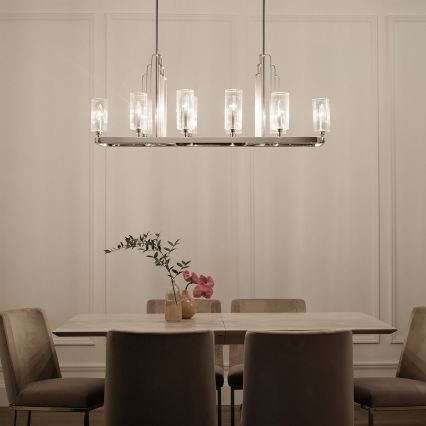 Quintiesse - Lustr na tyči KIMROSE 10xE14/40W/230V lesklý chrom