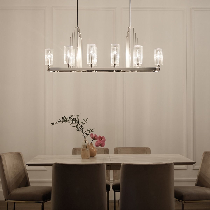 Quintiesse - Lustr na tyči KIMROSE 10xE14/40W/230V lesklý chrom