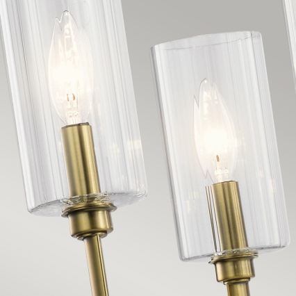 Quintiesse - Lustr na tyči KIMROSE 6xE14/40W/230V pr. 68,6 cm zlatá