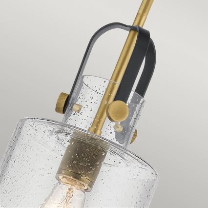 Quintiesse - Lustr na tyči KITNER 1xE27/60W/230V pr. 18 cm zlatá/černá