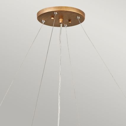 Quintiesse - Lustr na lanku LAGUNA 6xE14/40W/230V pr. 91,4 cm zlatá