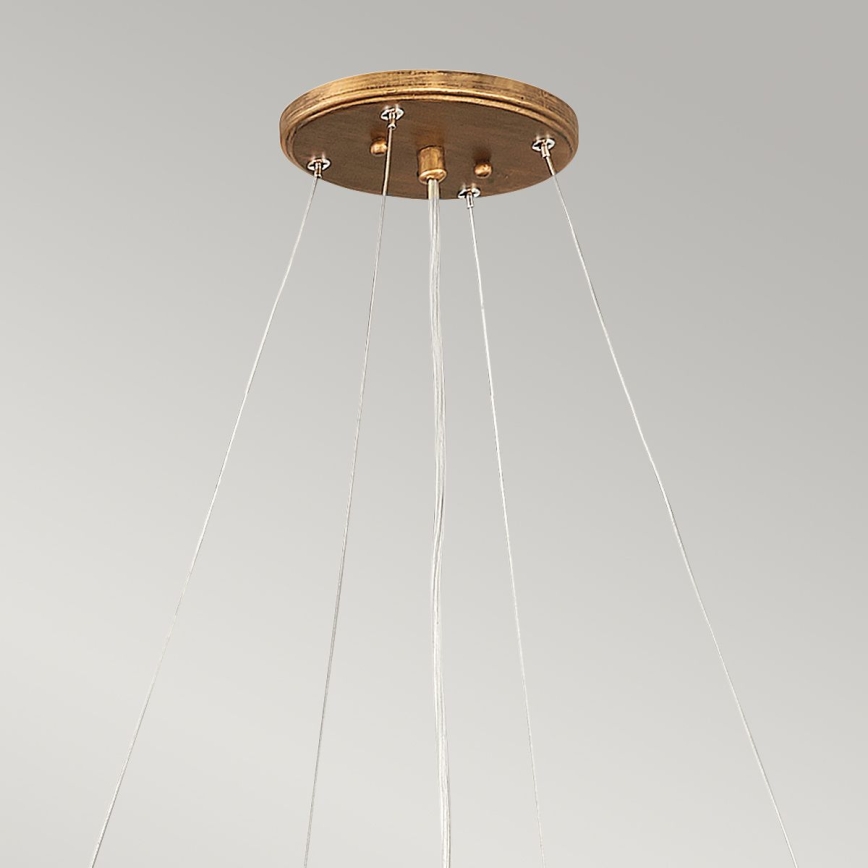 Quintiesse - Lustr na lanku LAGUNA 8xE14/40W/230V pr. 106,7 cm zlatá