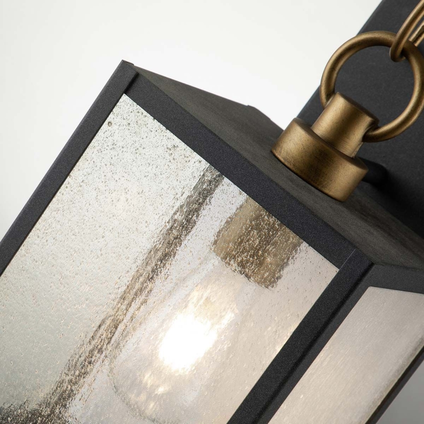 Quintiesse - Venkovní nástěnná lampa LAHDEN M 1xE27/60W/230V IP44 černá/zlatá