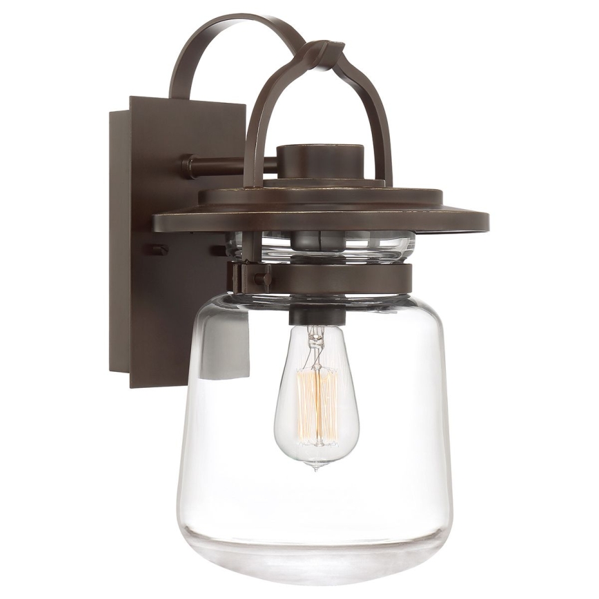 Quintiesse - Venkovní nátěnná lampa LASALLE M 1xE27/60W/230V IP44 bronzová