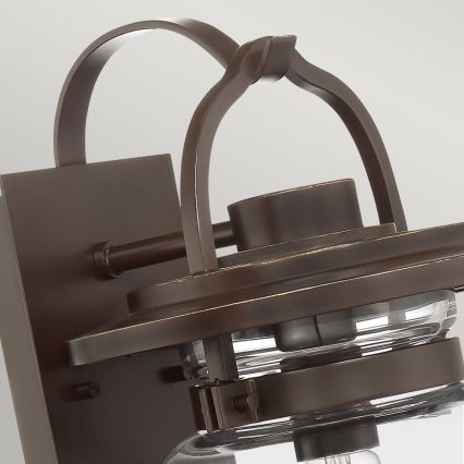 Quintiesse - Venkovní nátěnná lampa LASALLE M 1xE27/60W/230V IP44 bronzová