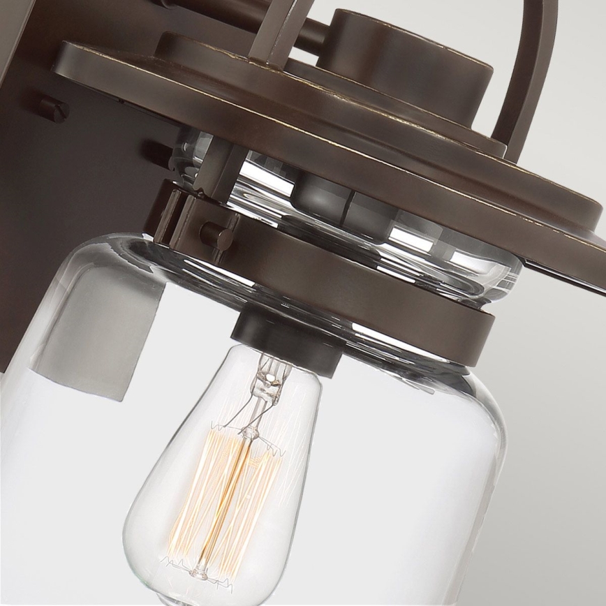 Quintiesse - Venkovní nátěnná lampa LASALLE M 1xE27/60W/230V IP44 bronzová