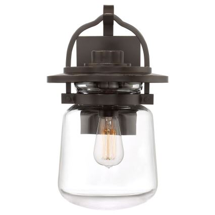 Quintiesse - Venkovní nátěnná lampa LASALLE M 1xE27/60W/230V IP44 bronzová