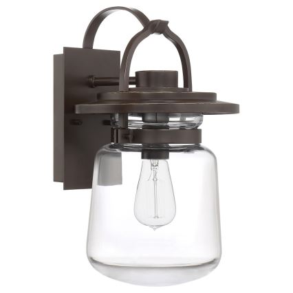 Quintiesse - Venkovní nátěnná lampa LASALLE M 1xE27/60W/230V IP44 bronzová