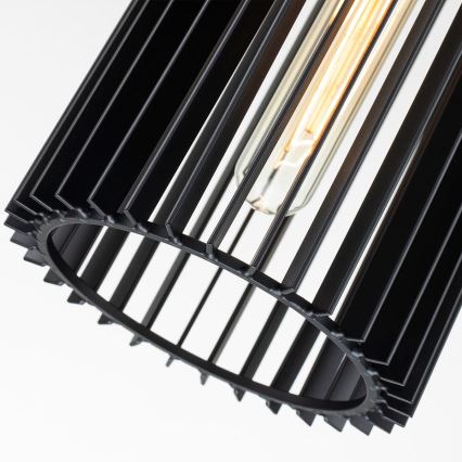 Quintiesse - Lustr na tyči LINARA 1xE27/60W/230V pr. 15,2 cm černá/zlatá