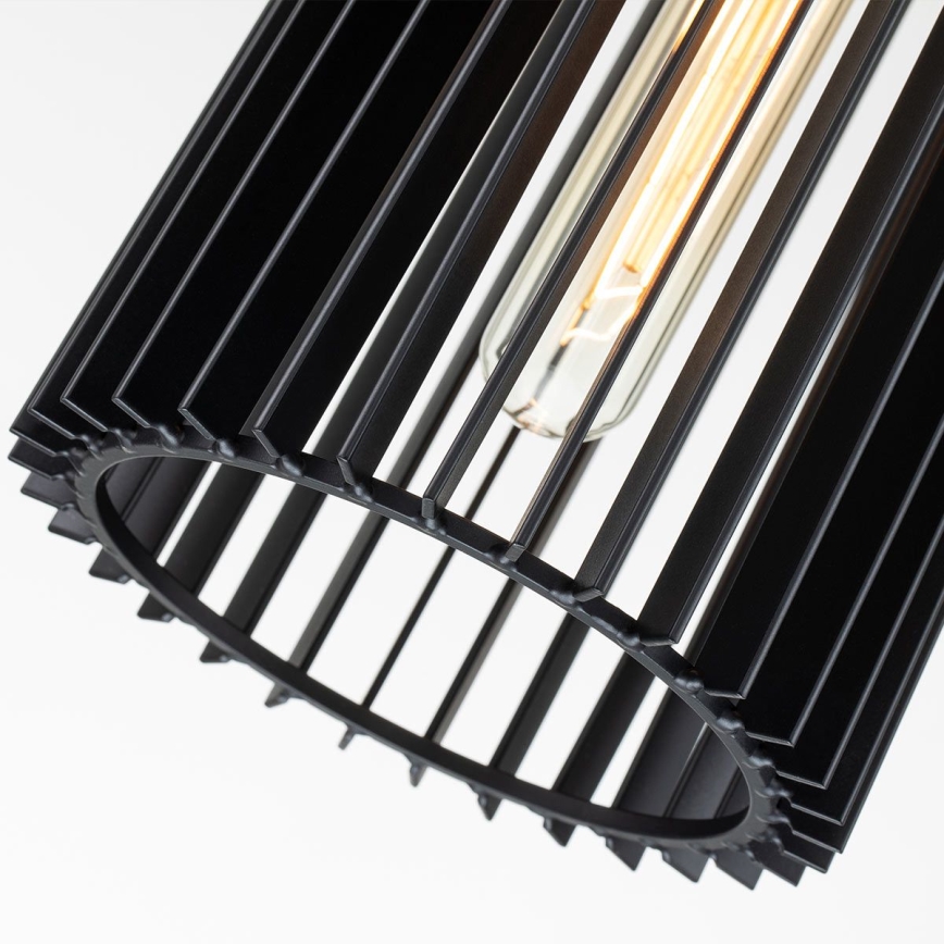 Quintiesse - Lustr na tyči LINARA 1xE27/60W/230V pr. 15,2 cm černá/zlatá