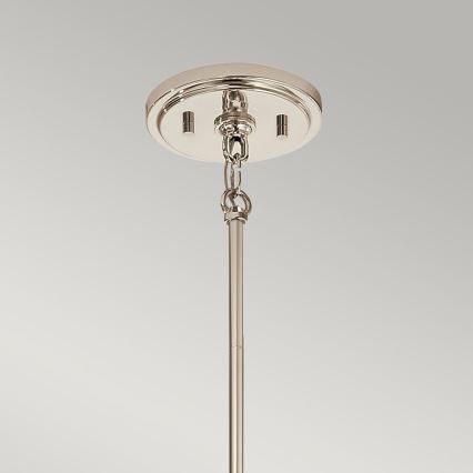 Quintiesse - Lustr na tyči MARILYN 1xE27/60W/230V pr. 19,5 cm lesklý chrom/černá