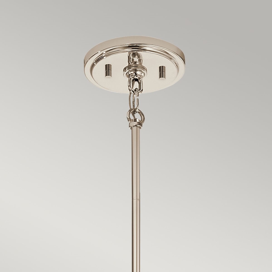 Quintiesse - Lustr na tyči MARILYN 1xE27/60W/230V pr. 19,5 cm lesklý chrom/černá