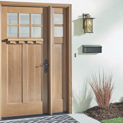 Quintiesse - Venkovní nástěnná lampa MORRIS L 1xE27/60W/230V IP44 bronzová