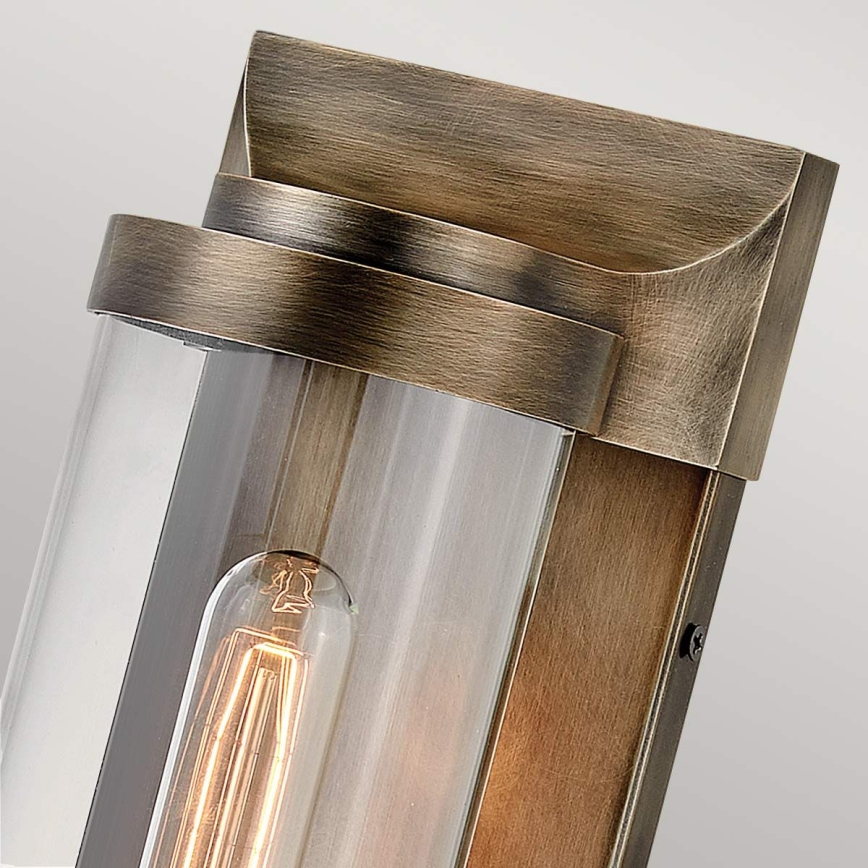 Quintiesse - Venkovní nástěnné svítidlo PEARSON M 1xE27/60W/230V IP44 bronzová