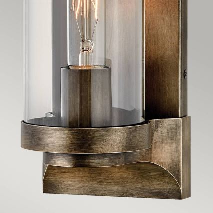 Quintiesse - Venkovní nástěnné svítidlo PEARSON M 1xE27/60W/230V IP44 bronzová