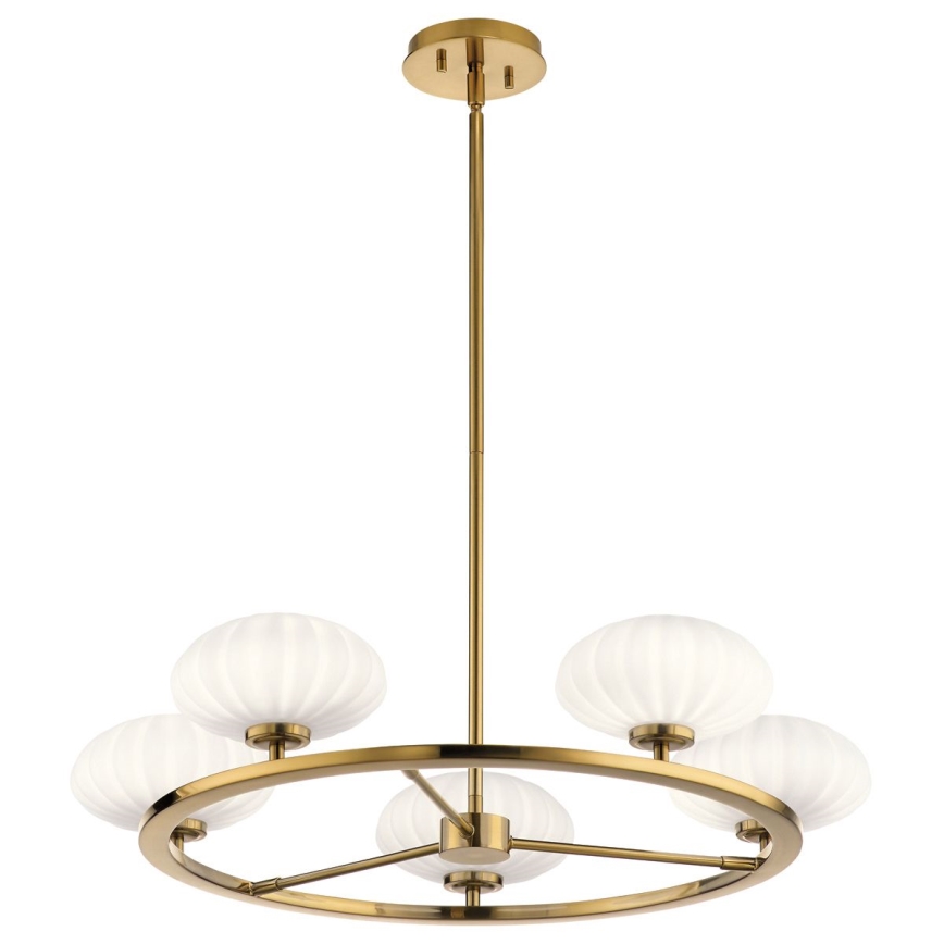 Quintiesse - LED Koupelnový lustr na tyči PIM 5xG9/3W/230V pr. 71,1 cm IP44 zlatá