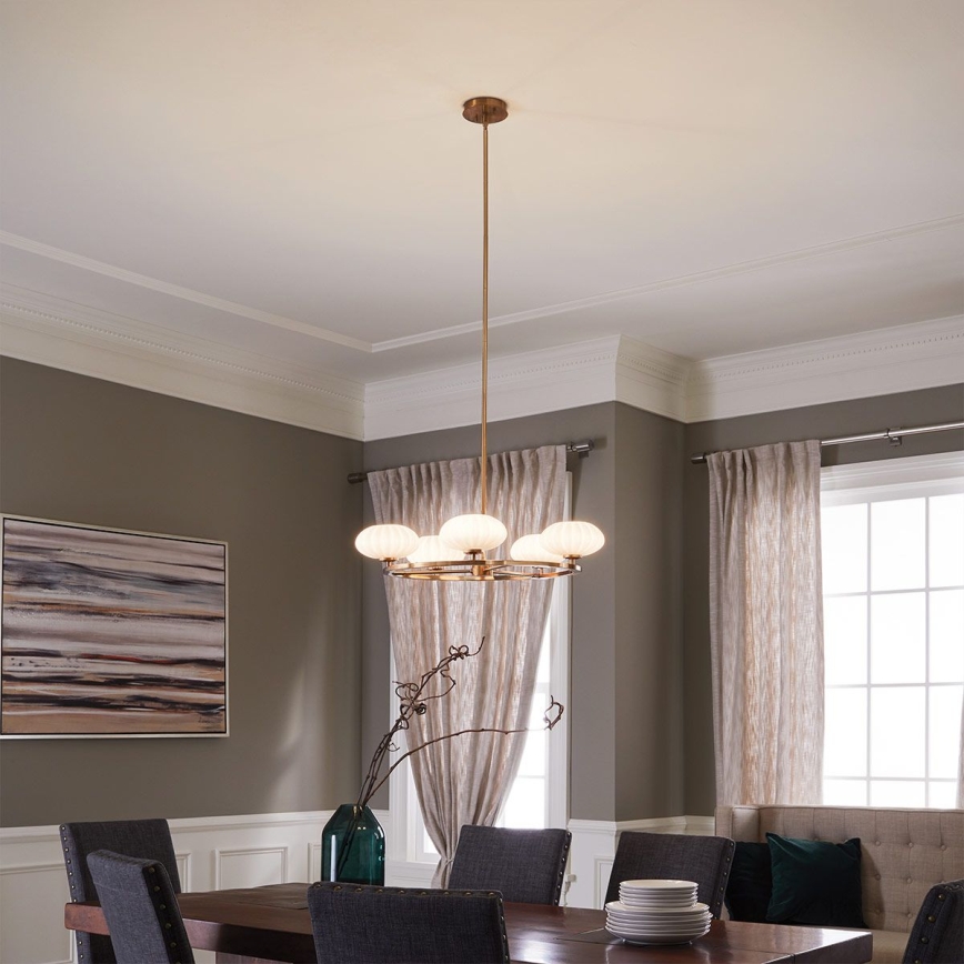 Quintiesse - LED Koupelnový lustr na tyči PIM 5xG9/3W/230V pr. 71,1 cm IP44 zlatá