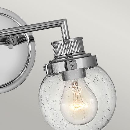 Quintiesse - Koupelnové nástěnné svítidlo POPPY 2xE27/60W/230V IP44 lesklý chrom