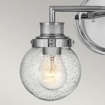 Quintiesse - Koupelnové nástěnné svítidlo POPPY 2xE27/60W/230V IP44 lesklý chrom
