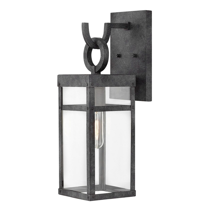 Quintiesse - Venkovní nástěnná lampa PORTER M 1xE27/60W/230V IP44 černá