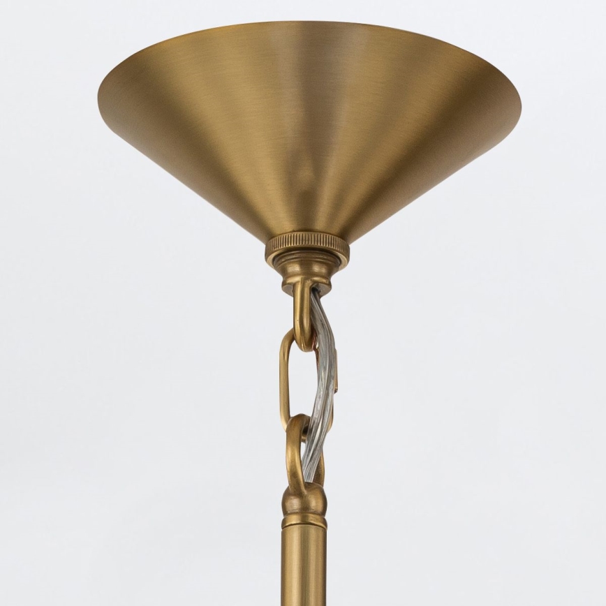 Quintiesse - Lustr na tyči SAUCER M 1xE27/40W/230V pr. 36,6 cm zlatá