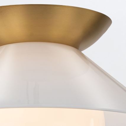 Quintiesse - Stropní svítidlo SAUCER 1xE27/40W/230V pr. 36,6 cm zlatá