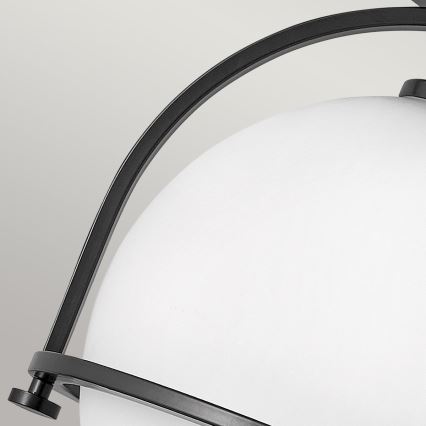 Quintiesse - Stropní svítidlo SOMERSET 1xE27/60W/230V pr. 28,2 cm černá