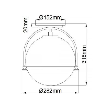 Quintiesse - Stropní svítidlo SOMERSET 1xE27/60W/230V pr. 28,2 cm zlatá