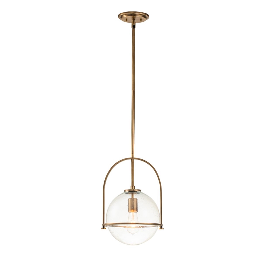 Quintiesse - Lustr na tyči SOMERSET 1xE27/60W/230V pr. 28,9 cm bronzová