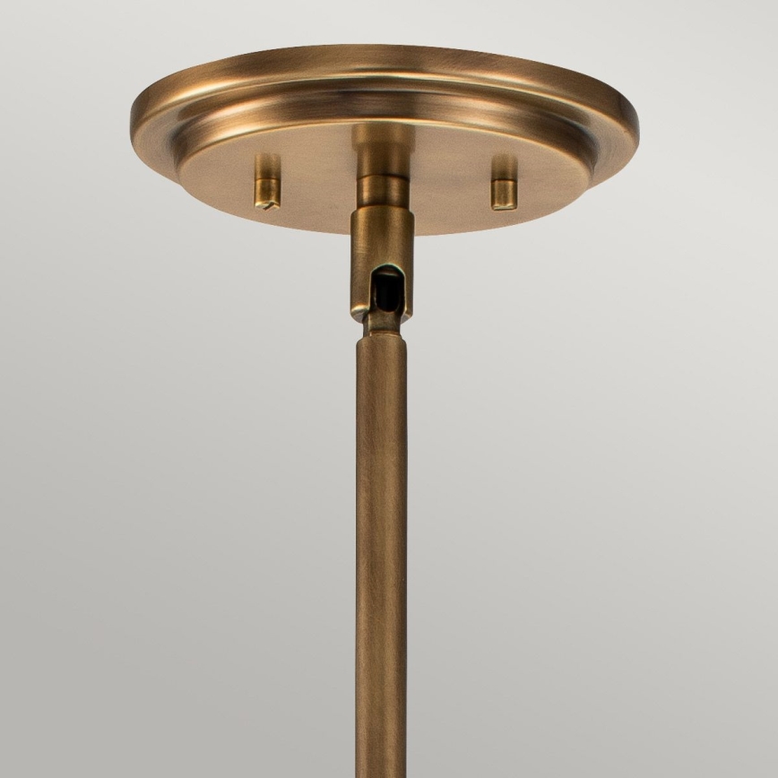 Quintiesse - Lustr na tyči SOMERSET 1xE27/60W/230V pr. 28,9 cm bronzová