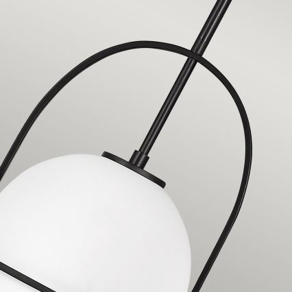 Quintiesse - Lustr na tyči SOMERSET 1xE27/60W/230V pr. 28,9 cm černá